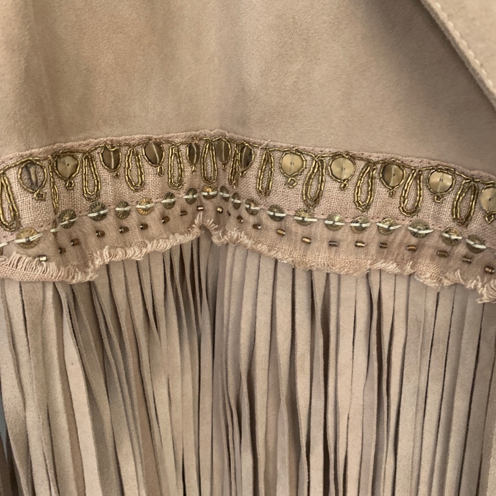Free People x Brenda Knight Collab- Fringe Embroidered Jacket (NWOT) - Picture 5 of 7